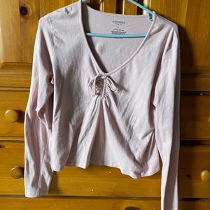 pink long sleeve shirt